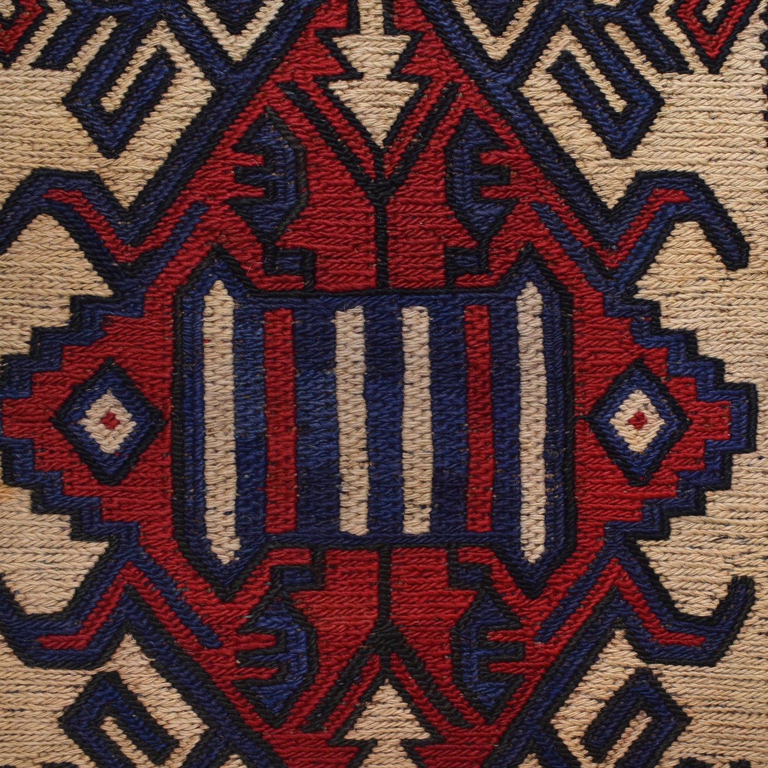 Afghan Saghari Kilim 6' 11" x 9' 8" ft / 212 x 294 cm - No. 2952