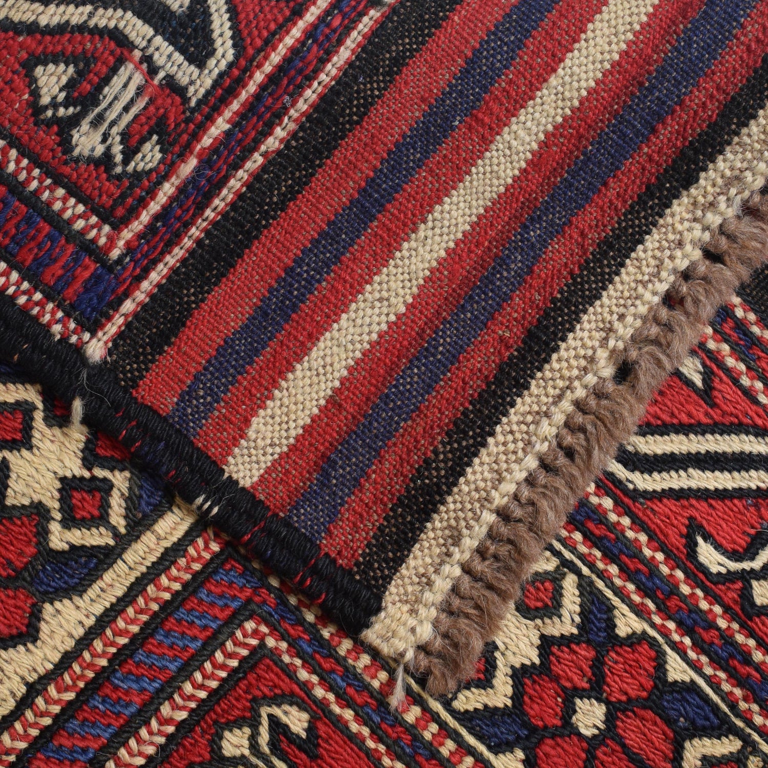 Afghan Saghari Kilim 6' 11" x 9' 8" ft / 212 x 294 cm - No. 2952