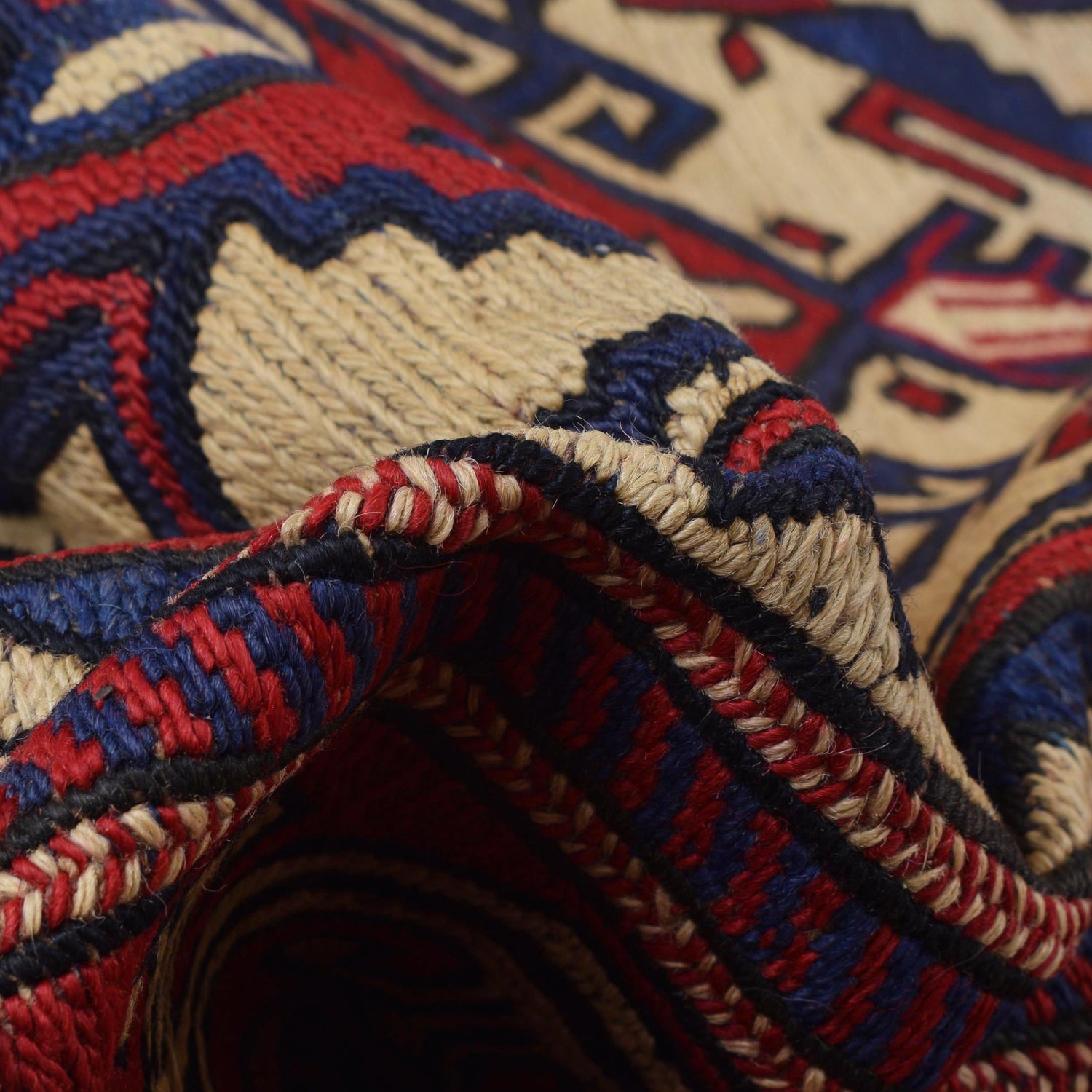 Afghan Saghari Kilim 6' 11" x 9' 8" ft / 212 x 294 cm - No. 2952