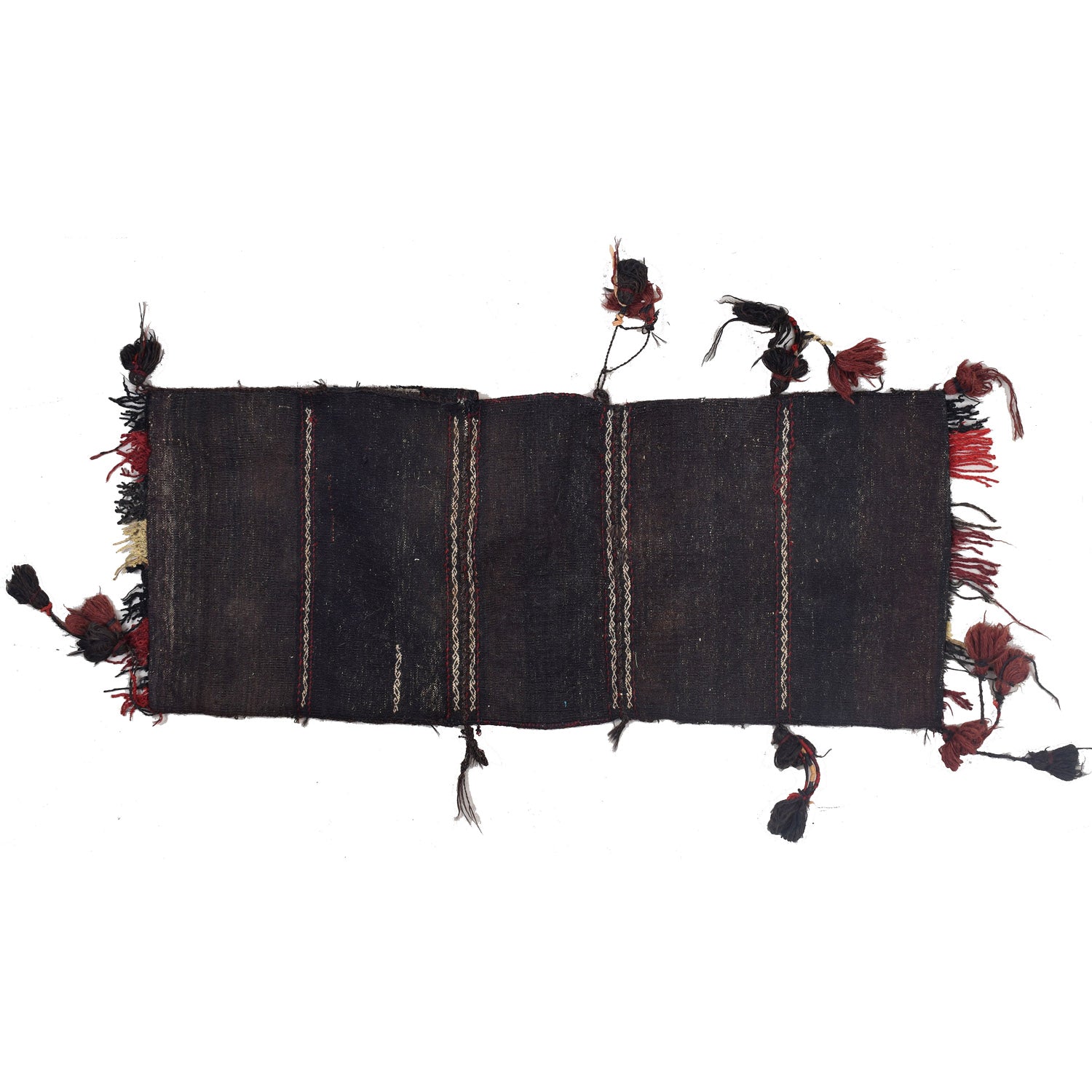 Afghan Baluch Saddle Bag Rug 1' 10" x 3' 10" ft / 56 x 118 cm - No. 2871