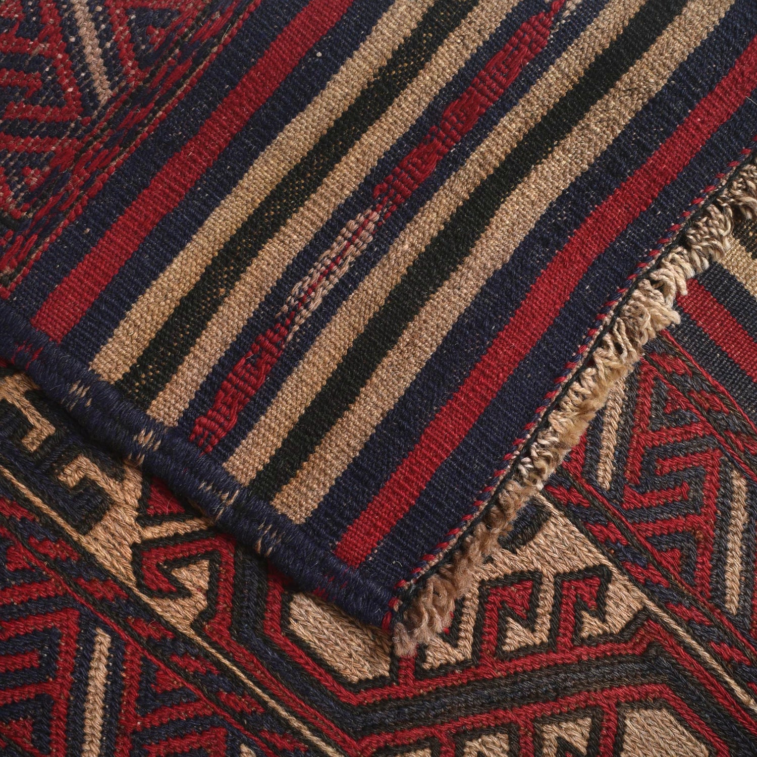 Handmade Flat Weave Kilim 6' 6" x 8' 11" ft / 197 x 272 cm - No. 3068