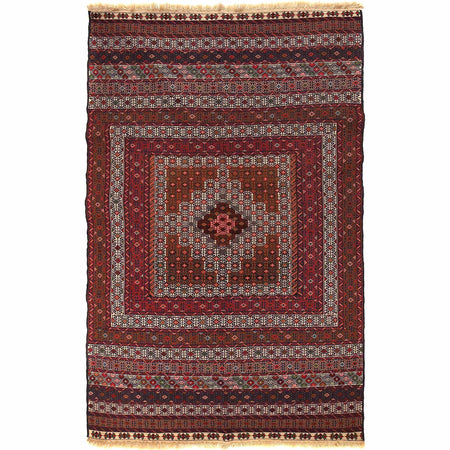 Handmade Maliki Kilim 4' 2" x 6' 7" ft / 126 x 200 cm - No. 3071
