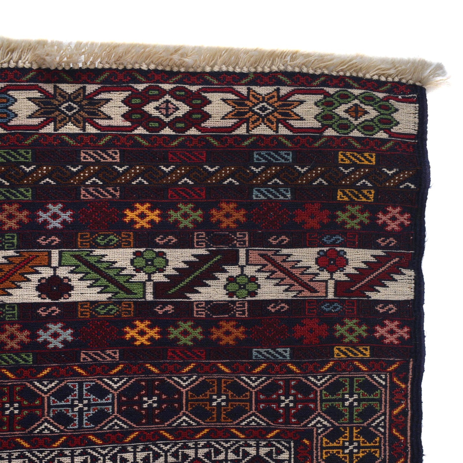Hand Knotted Flat Weave Maliki Kilim 3' 6" x 5' 2" ft / 106 x 158 cm - No. 3072