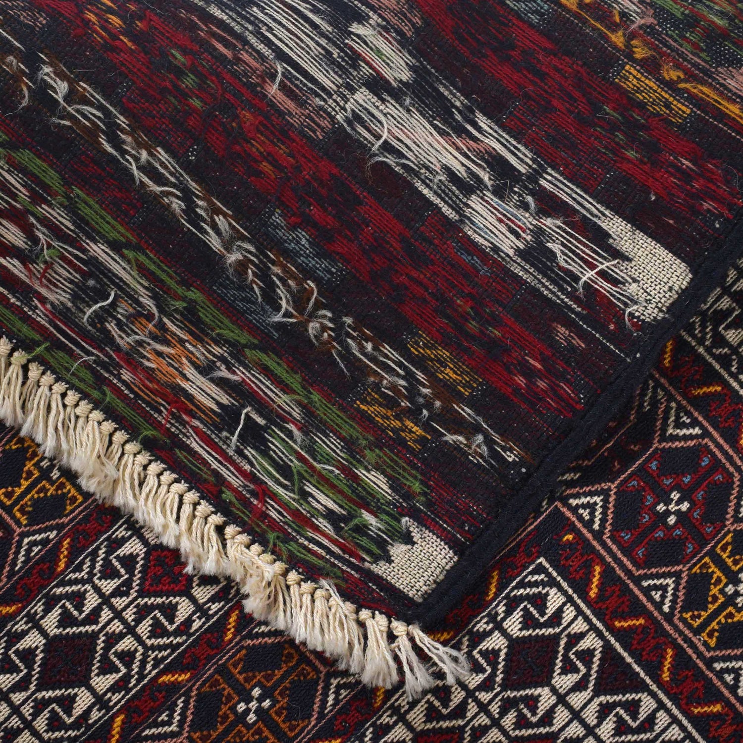 Hand Knotted Flat Weave Maliki Kilim 3' 6" x 5' 2" ft / 106 x 158 cm - No. 3072
