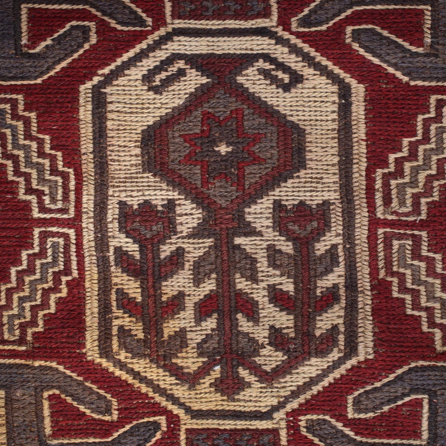 Afghan Saghari Kilim 6' 5" x 9' 2" ft / 196 x 280 cm - No. 3097