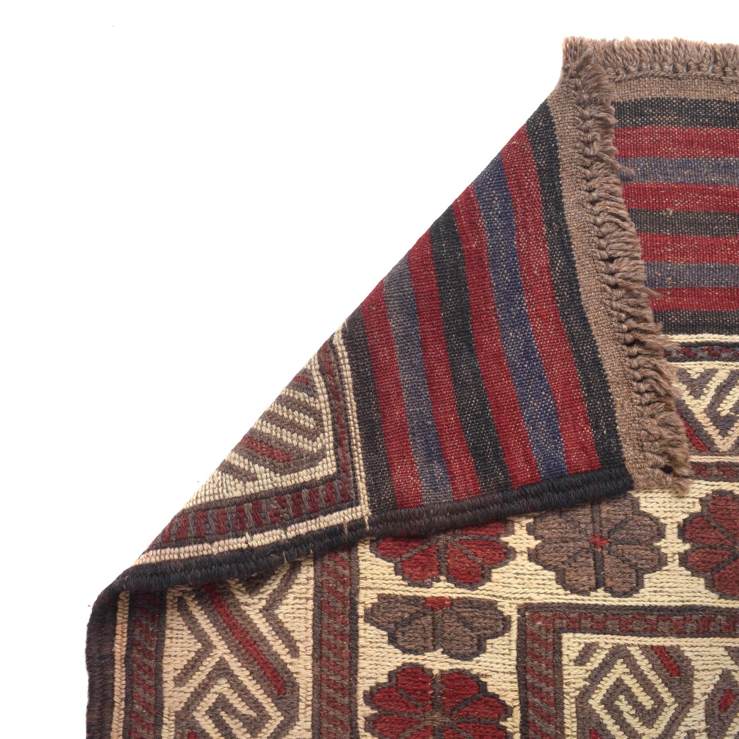 Afghan Saghari Kilim 6' 5" x 9' 2" ft / 196 x 280 cm - No. 3097