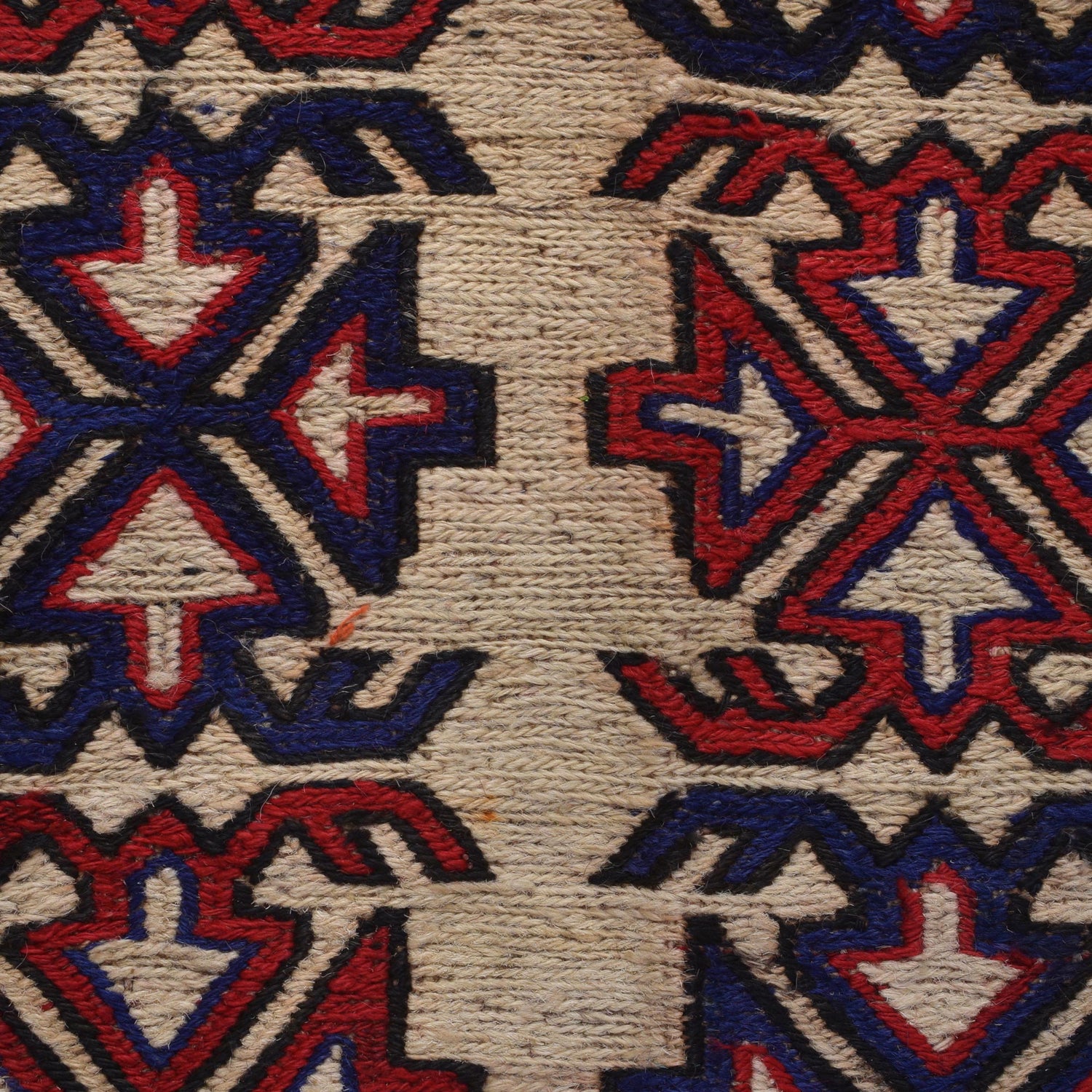 Hand Knotted Vintage Kilim 4' 4" x 6' 3" ft / 133 x 190 cm - No. 3101