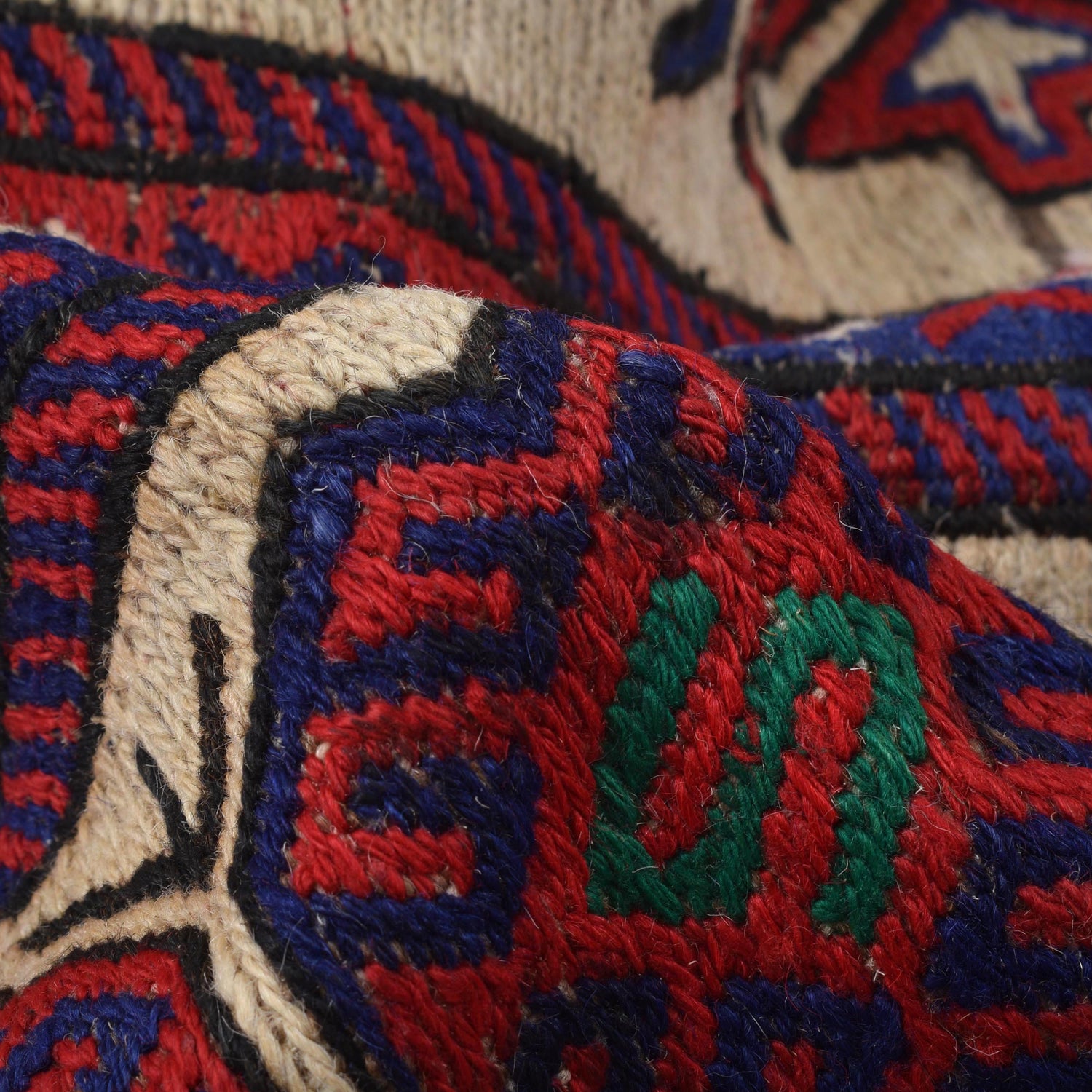 Hand Knotted Vintage Kilim 4' 4" x 6' 3" ft / 133 x 190 cm - No. 3101