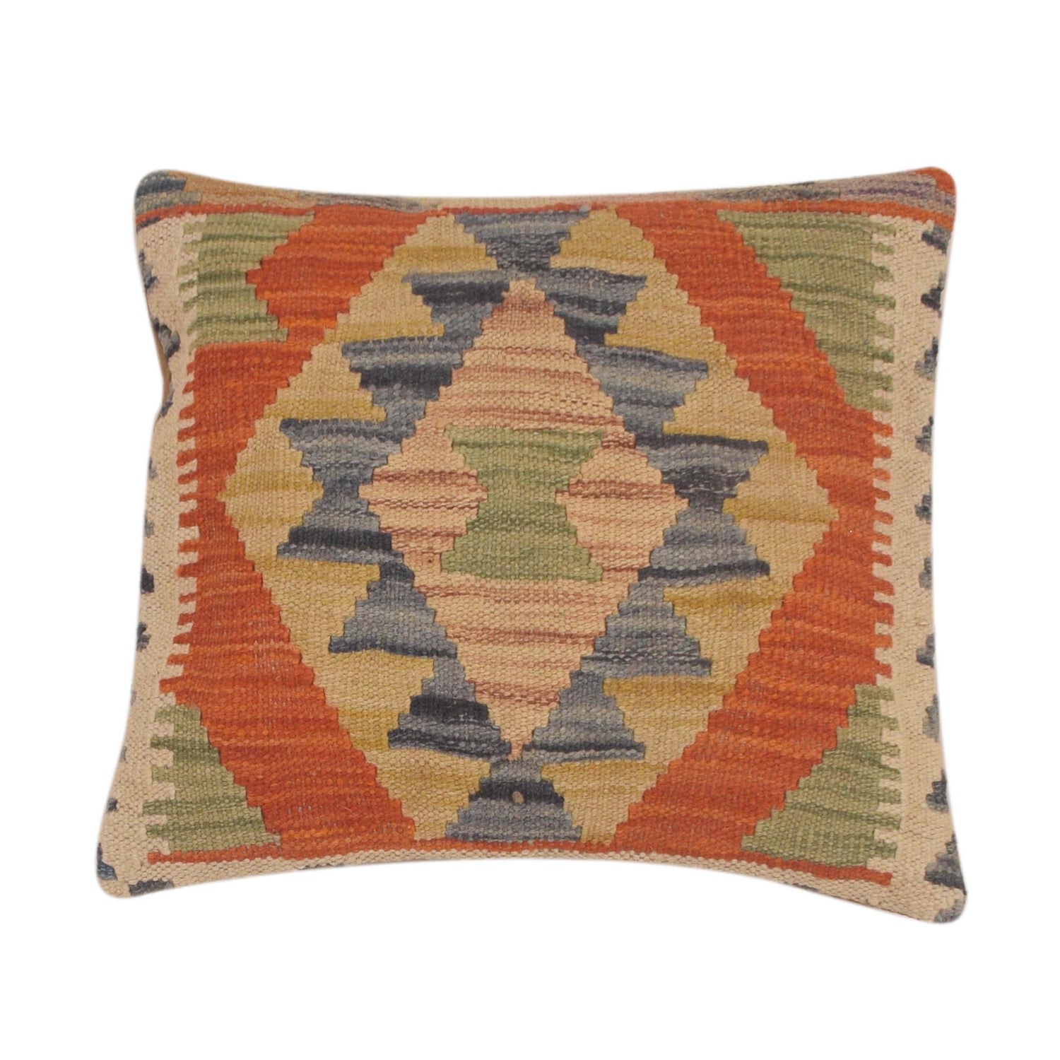Handmade Kilim Cushion Covers 1' 4" x 1' 6" ft / 40 x 46 cm - No. 34461