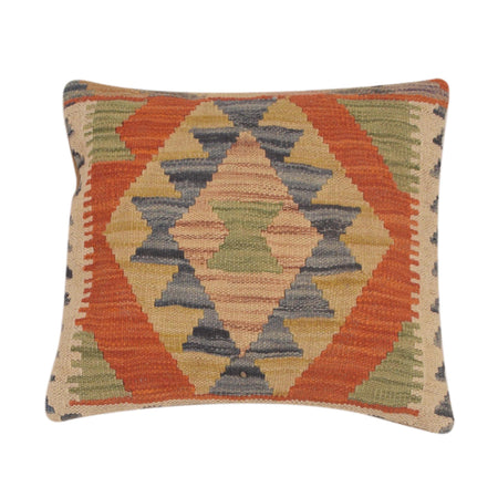 Handmade Kilim Cushion Covers 1' 4" x 1' 6" ft / 40 x 46 cm - No. 34461