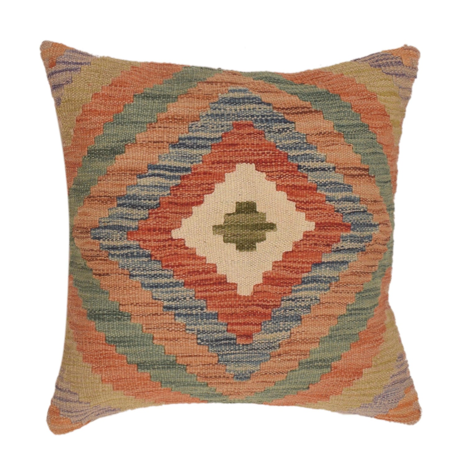 Hand Knotted Kilim Cushion 1' 7" x 1' 7" ft / 47 x 47 cm - No. 34462
