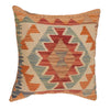 Square Size Kelim Cushion 1' 6" x 1' 7" ft / 45 x 47 cm - No. 34464