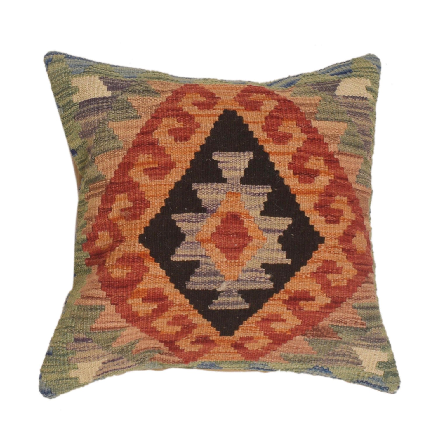 Kilim Cushion Covers for Your Home 1' 5" x 1' 7" ft / 44 x 47 cm - No. 34466