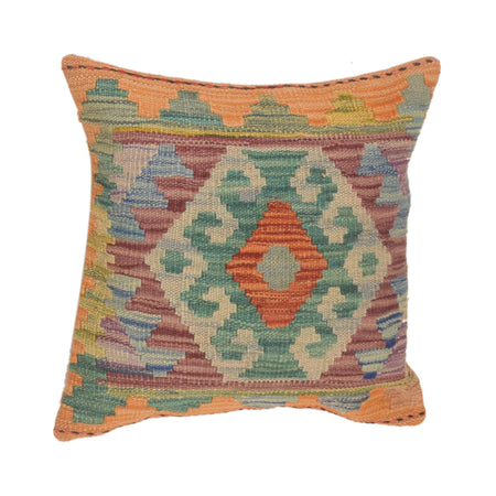 Handmade Kilim Cushion Covers 1' 6" x 1' 7" ft / 45 x 47 cm - No. 34472