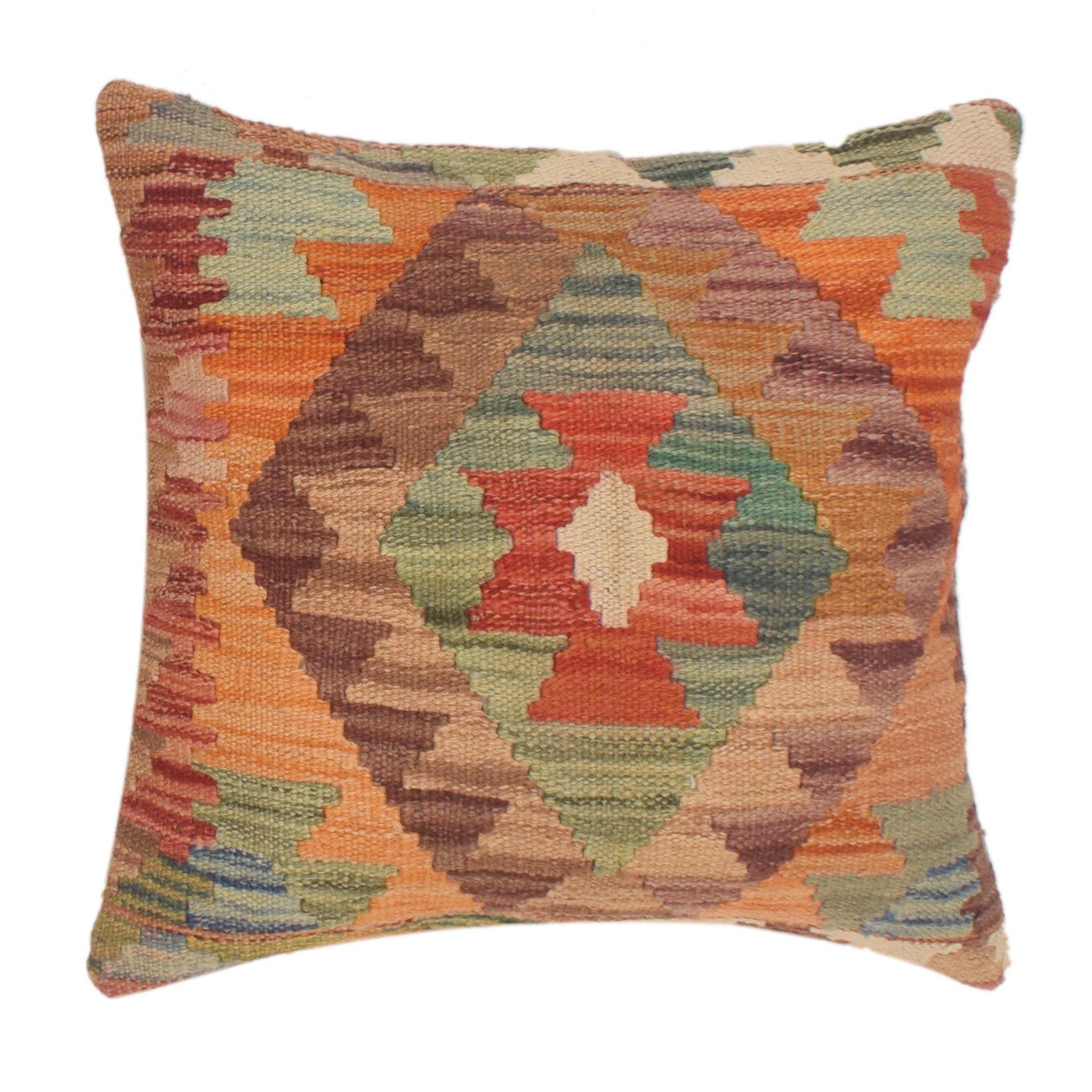 Kilim Cushion Cover 1' 5" x 1' 7" ft / 43 x 47 cm - No. 34480