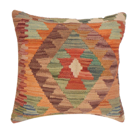 Kilim Cushion Cover 1' 5" x 1' 7" ft / 43 x 47 cm - No. 34480