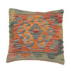 Turkish Design Kilim Cushion 1' 6" x 1' 6" ft / 45 x 46 cm - No. 34481