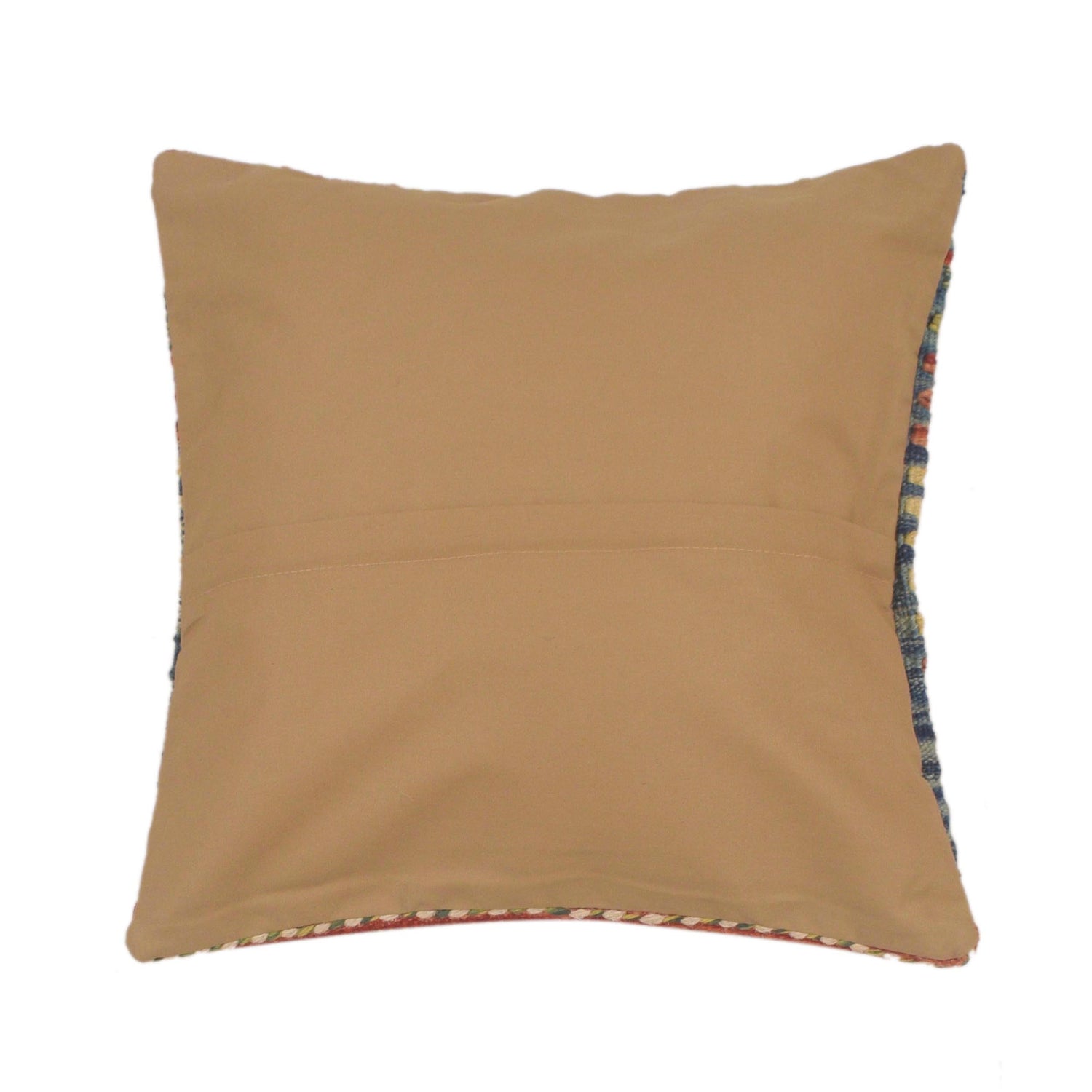 Hand Knotted Kilim Cushion 1' 5" x 1' 5" ft / 42 x 42 cm - No. 34485