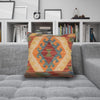 Hand Knotted Kilim Cushion 1' 5" x 1' 5" ft / 42 x 42 cm - No. 34485