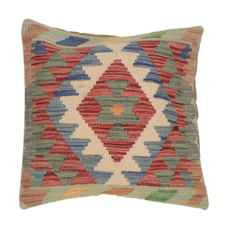 Kilim Cushion Cover 1' 6" x 1' 7" ft / 46 x 47 cm - No. 34495