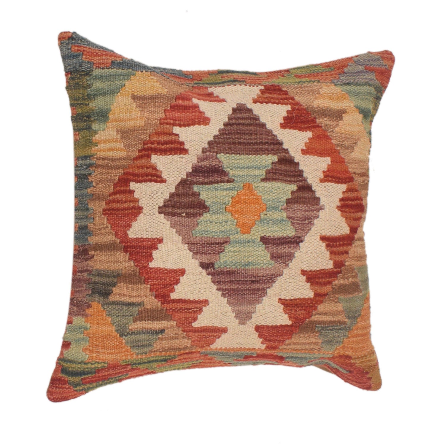 Turkish Design Kilim Cushion 1' 6" x 1' 6" ft / 46 x 46 cm - No. 34496