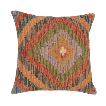 Vegetable Kilim Cushion Cover 1' 7" x 1' 7" ft / 47 x 47 cm - No. 34498