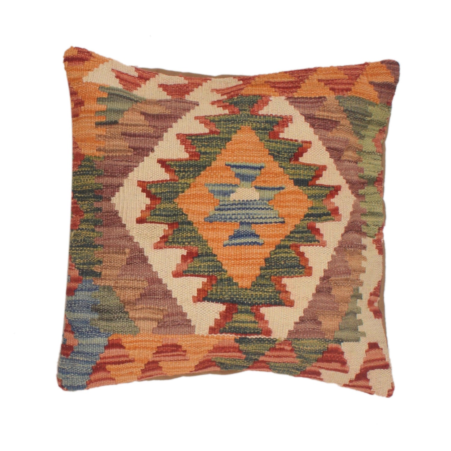 Handmade Kilim Cushion Covers 1' 6" x 1' 6" ft / 46 x 46 cm - No. 34499