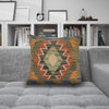 Square Size Kelim Cushion 1' 6" x 1' 6" ft / 45 x 46 cm - No. 34503