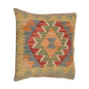 Handmade Kilim Cushion Covers 1' 6" x 1' 6" ft / 45 x 45 cm - No. 34507