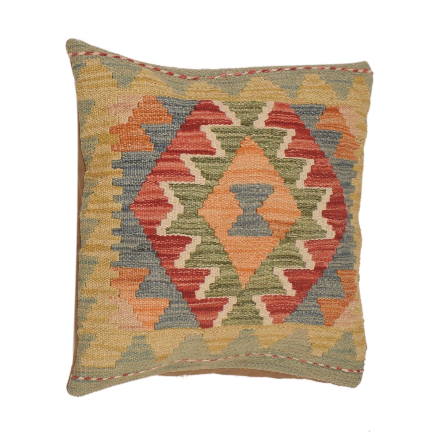 Handmade Kilim Cushion Covers 1' 6" x 1' 6" ft / 45 x 45 cm - No. 34507