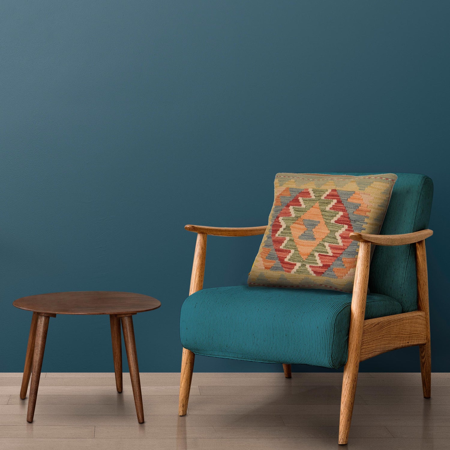 Handmade Kilim Cushion Covers 1' 6" x 1' 6" ft / 45 x 45 cm - No. 34507