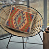 Turkish Style Kelim Cushion 1' 7" x 1' 5" ft / 47 x 42 cm - No. 34512