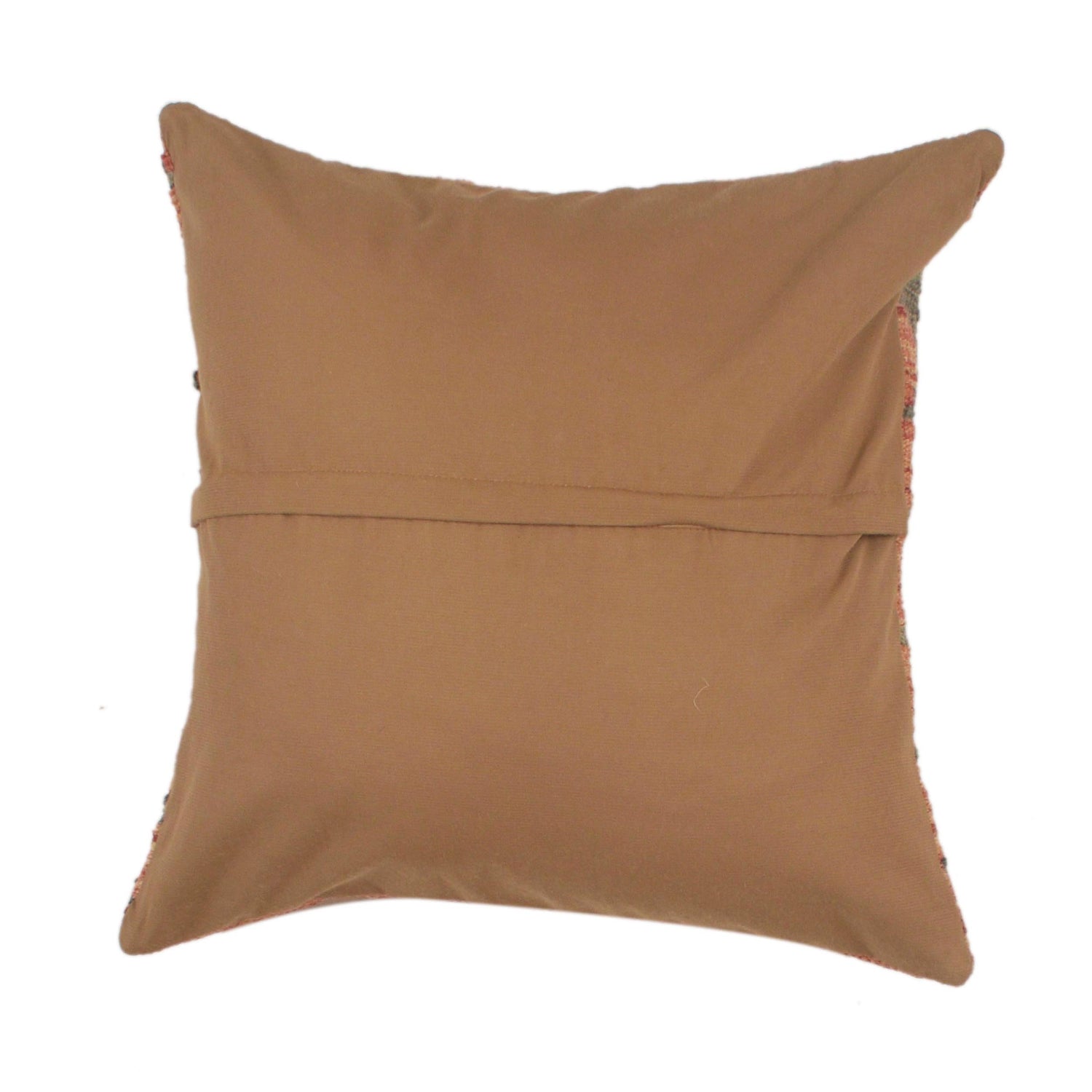 Square Size Kelim Cushion 1' 7" x 1' 7" ft / 47 x 47 cm - No. 34519