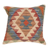 Kilim Cushion Cover 1' 5" x 1' 6" ft / 44 x 46 cm - No. 34523