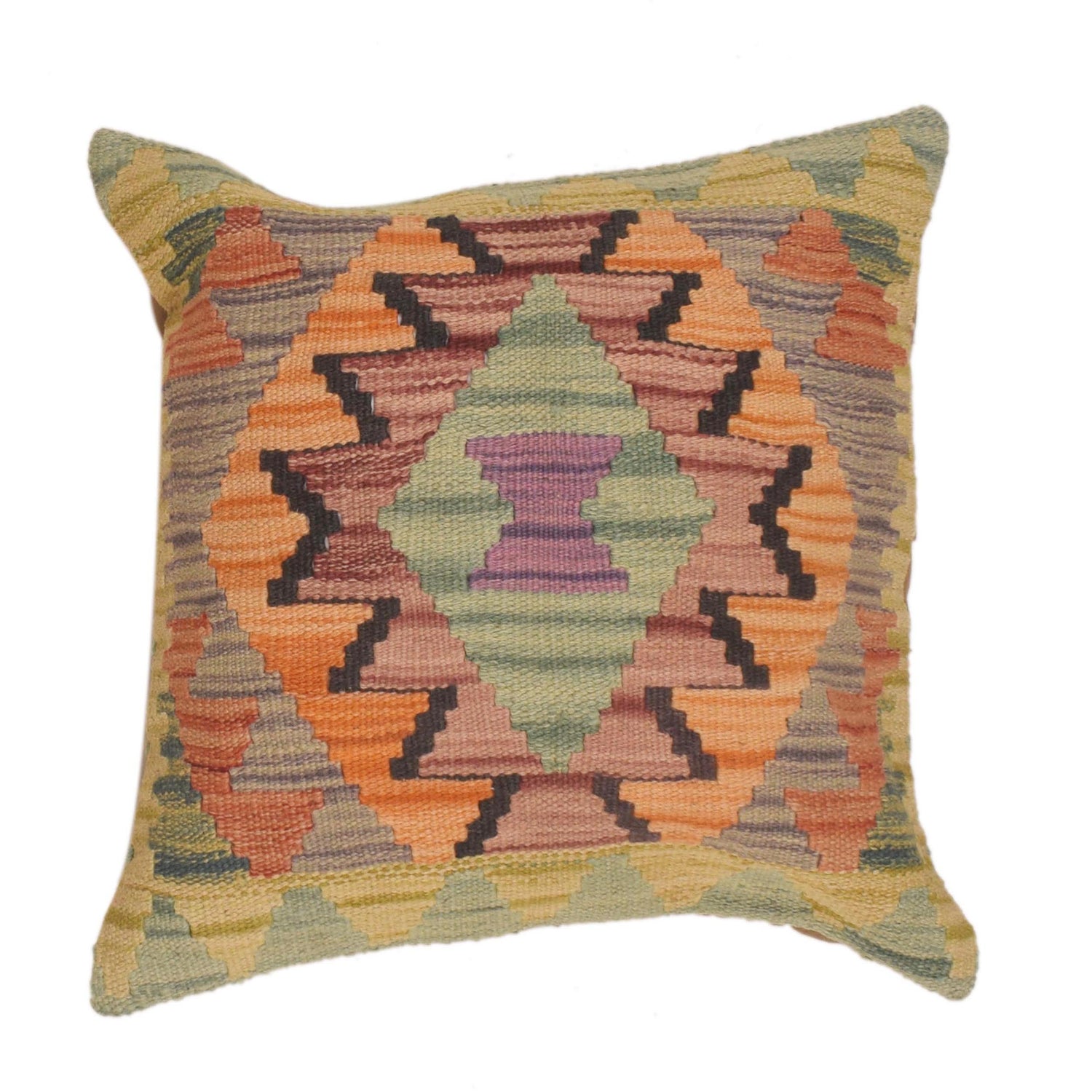 Turkish Design Kilim Cushion 1' 7" x 1' 6" ft / 47 x 45 cm - No. 34528