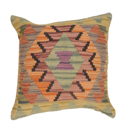 Turkish Design Kilim Cushion 1' 7" x 1' 6" ft / 47 x 45 cm - No. 34528