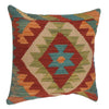 Hand Knotted Kilim Cushion 1' 6" x 1' 6" ft / 45 x 46 cm - No. 34530
