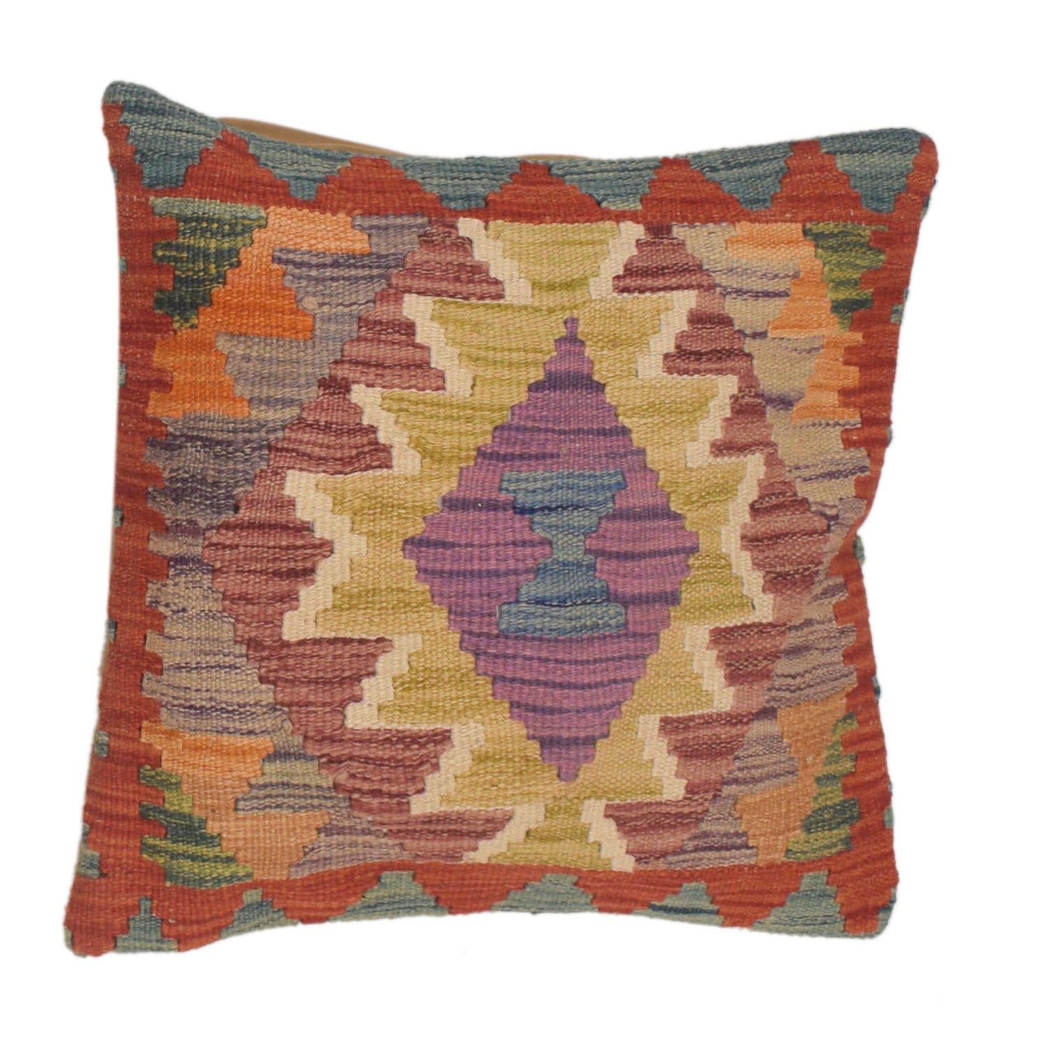 Turkish Style Kelim Cushion 1' 6" x 1' 6" ft / 46 x 46 cm - No. 34531