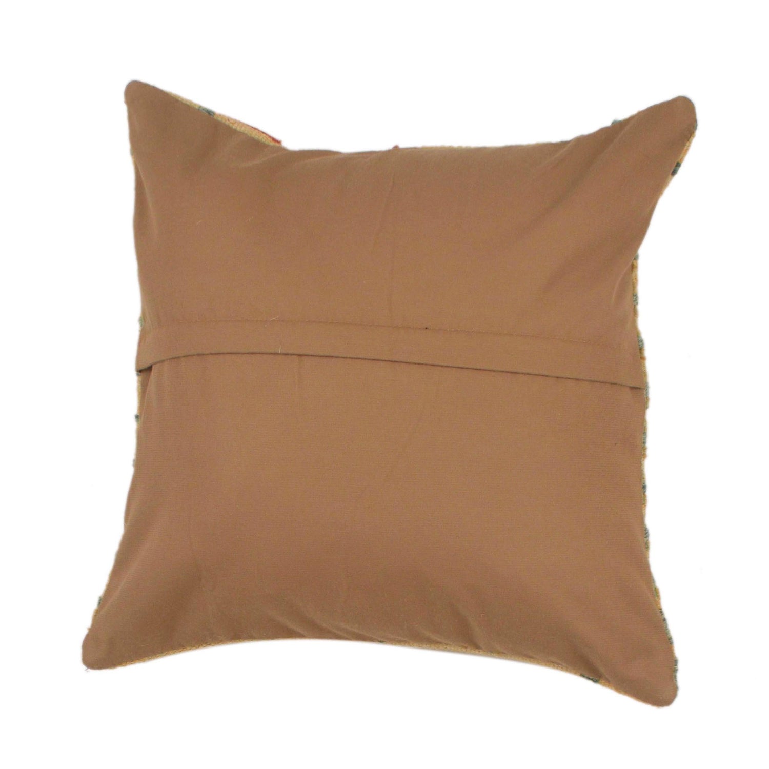 Square Size Kelim Cushion 1' 6" x 1' 7" ft / 46 x 47 cm - No. 34532