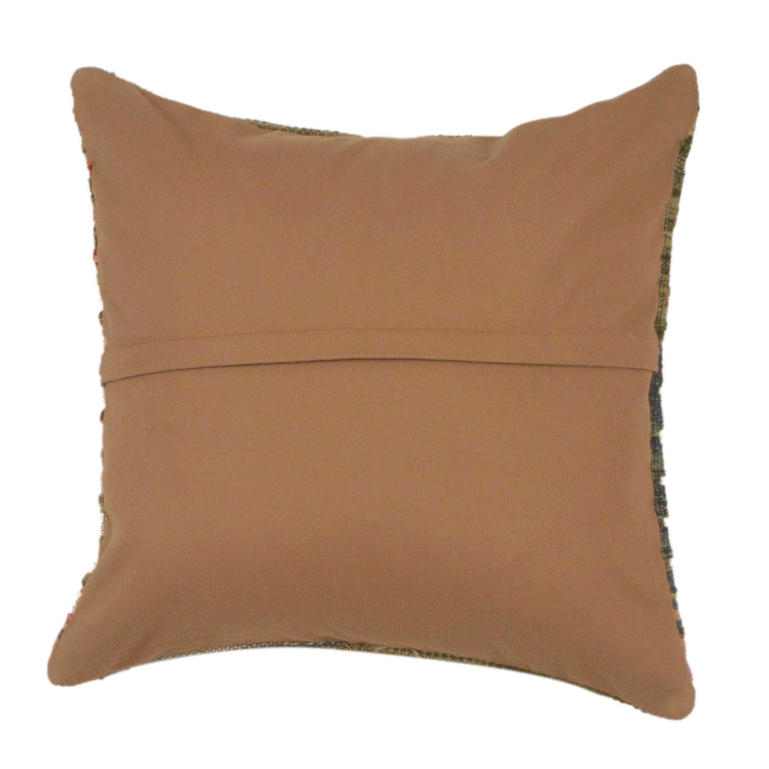 Vegetable Kilim Cushion Cover 1' 6" x 1' 5" ft / 45 x 43 cm - No. 34534