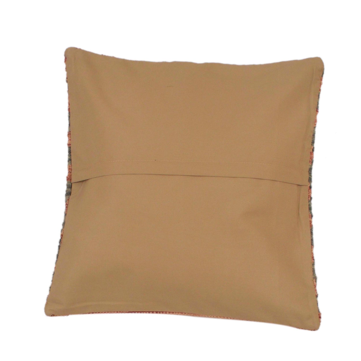 Square Size Kelim Cushion 1' 6" x 1' 6" ft / 46 x 45 cm - No. 34540