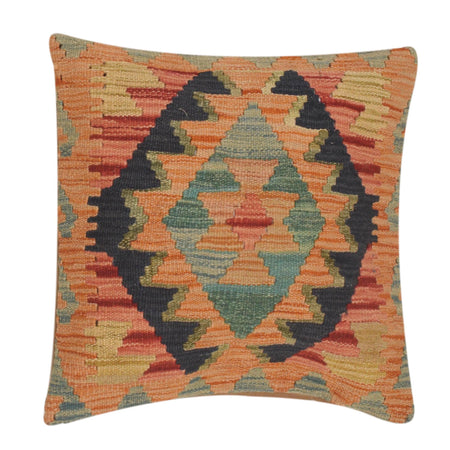 Turkish Style Kelim Cushion 1' 7" x 1' 6" ft / 47 x 46 cm - No. 34549