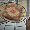 Turkish Style Kelim Cushion 1' 6" x 1' 6" ft / 45 x 45 cm - No. 34557
