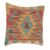 Square Size Kelim Cushion 1' 6" x 1' 6" ft / 45 x 45 cm - No. 34558