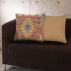 Square Size Kelim Cushion 1' 6" x 1' 6" ft / 45 x 45 cm - No. 34558