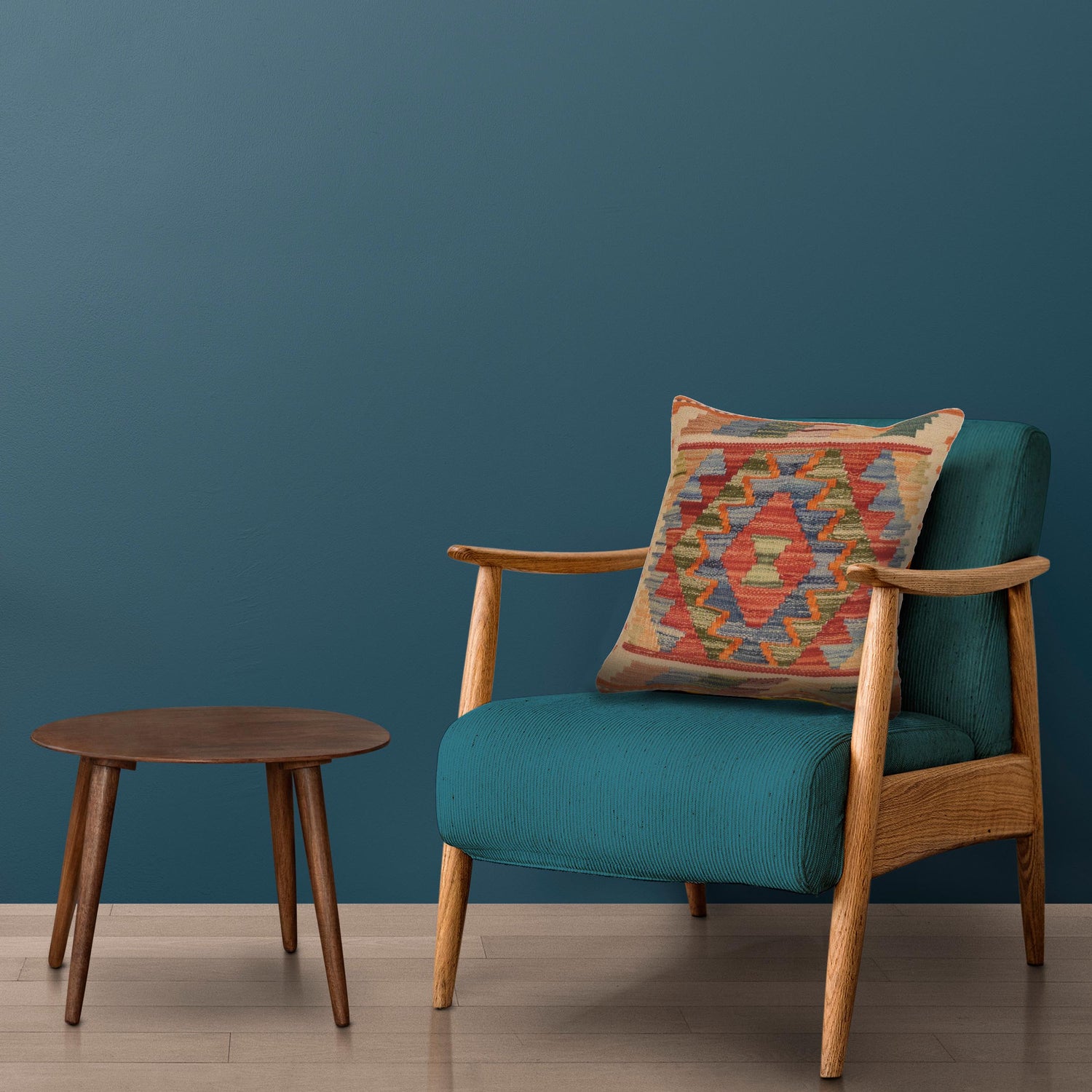 Handmade Kilim Cushion Covers 1' 6" x 1' 7" ft / 46 x 47 cm - No. 34561