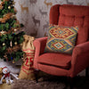 Square Size Kelim Cushion 1' 6" x 1' 6" ft / 46 x 46 cm - No. 34564