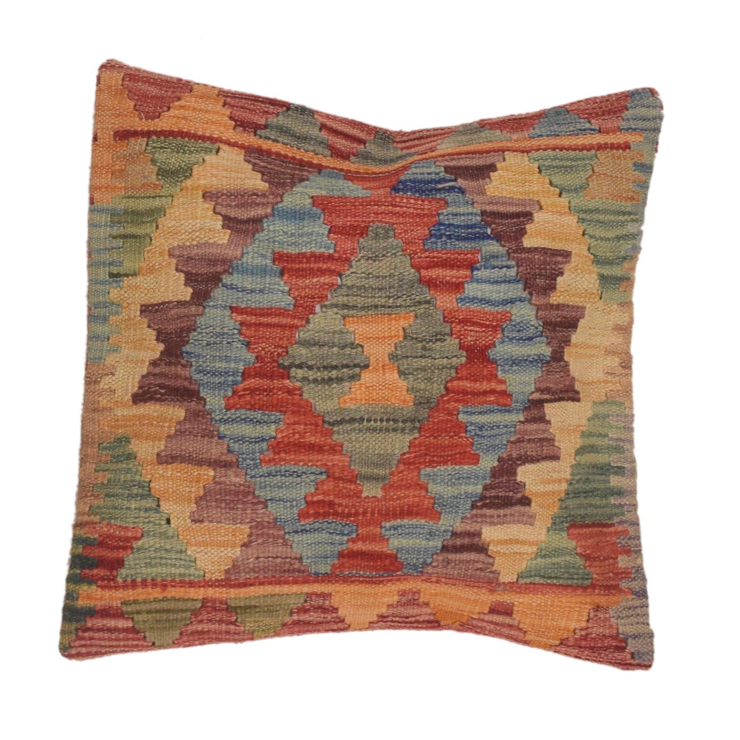 Kilim Cushion Cover 1' 6" x 1' 6" ft / 46 x 46 cm - No. 34567