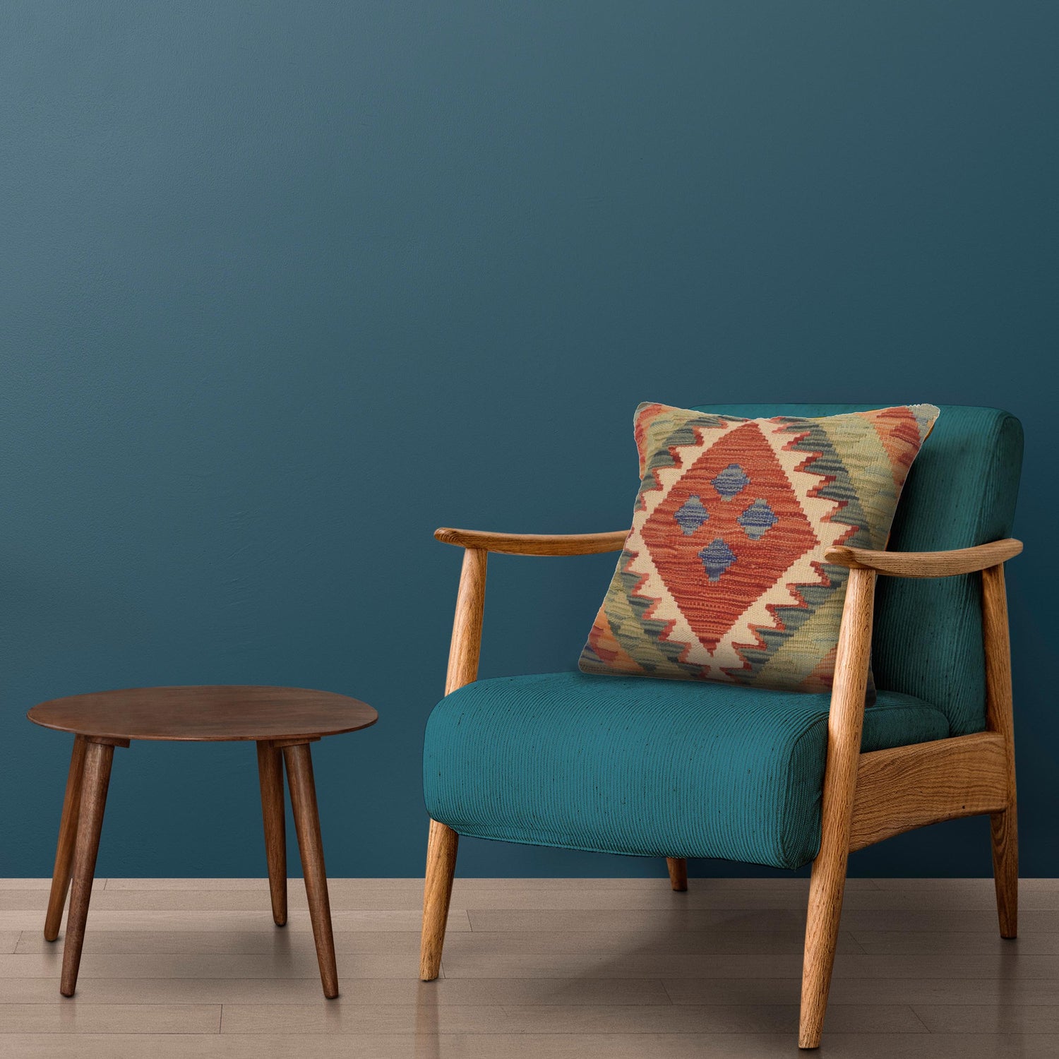 Handmade Kilim Cushion Covers 1' 6" x 1' 6" ft / 46 x 46 cm - No. 34570