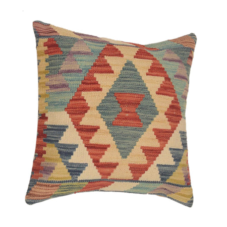 Turkish Style Kelim Cushion 1' 6" x 1' 6" ft / 46 x 46 cm - No. 34573